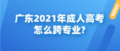 <b>广东2021年成人高考怎么跨专业?</b>
