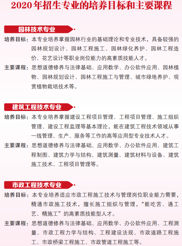 广州城市职业学院2020年成人高考招生简章(图3)