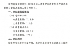 <b>东莞市2020年成考星海音乐学院录取最低分数线</b>